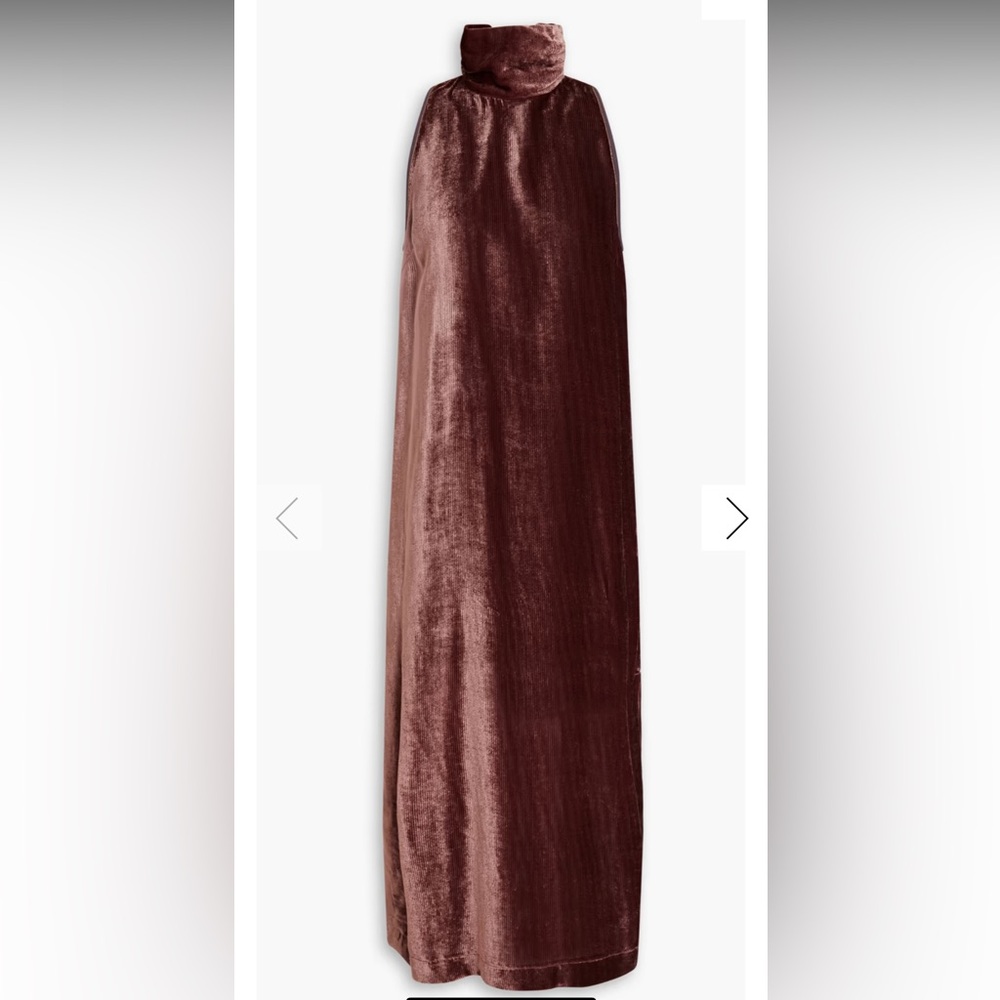 Brunello Cucinelli Velvet/Corduroy Sleeveless Dress